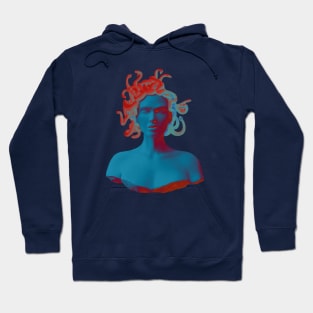 Medusa gorgon statue bust design - light version Hoodie